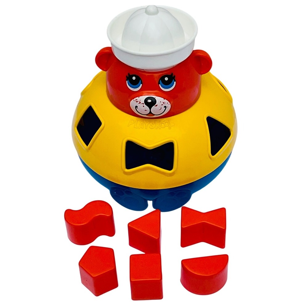 Playskool shape sorter sailor bear toddler‎ preK toy vintage retro 80's complete